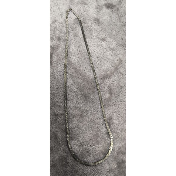 Vintage 14k Yellow Gold Plated GP Korea S Link Chain Long Necklace 20" Unisex - Picture 2 of 5